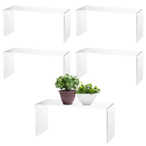 Large Clear Acrylic Display Risers, 10.25 × 4 × 4.25 in, Pack of 4 – view 3