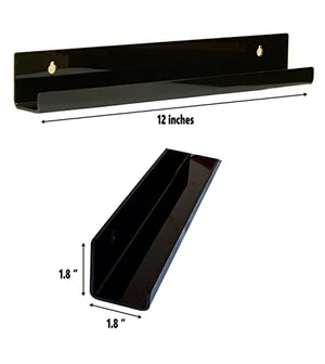 Acrylic Vinyl Record Wall Mount Shelves, 3-Pack – Yosham