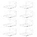 Mini Acrylic Floating Wall Shelves, 8-Pack – Yosham