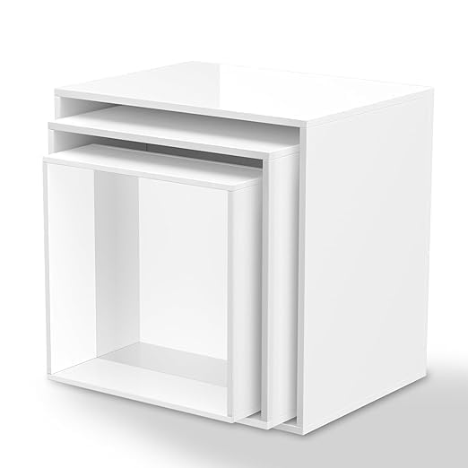 White Acrylic Nesting Buffet Risers, 6 Sizes, Set of 6 – view 4