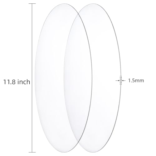 12-Inch Clear Acrylic Round Sheets, 6-Pack – Yosham