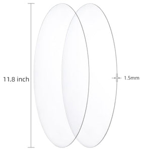12-Inch Clear Acrylic Round Sheets, 6-Pack – Yosham