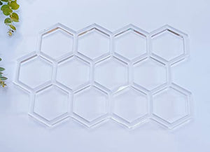 en_IN, Honeycomb Router Template,Acrylic Honeycomb Woodworking Template,Router Inlay Jig for Woodworkers and Makers (12''x 7.875"), A21TJRUUN4KGV