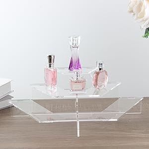 Large Acrylic Display Riser, Half Hexagon – Yosham