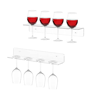 Acrylic Under-Cabinet Wine Glass Holder Rack – Yosham