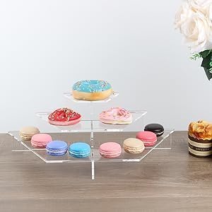 Large Acrylic Display Riser, Half Hexagon – Yosham
