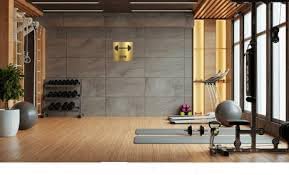 Gold Acrylic Gym Sign, Self-Adhesive