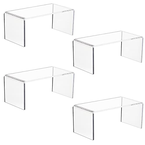 Large Clear Acrylic Display Risers, 4 Pcs – Yosham