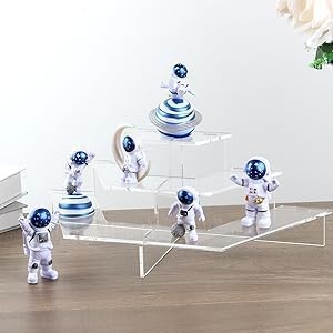 Large Acrylic Display Riser, Half Hexagon – Yosham