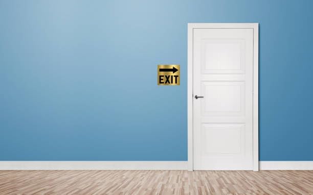Beside or above the door