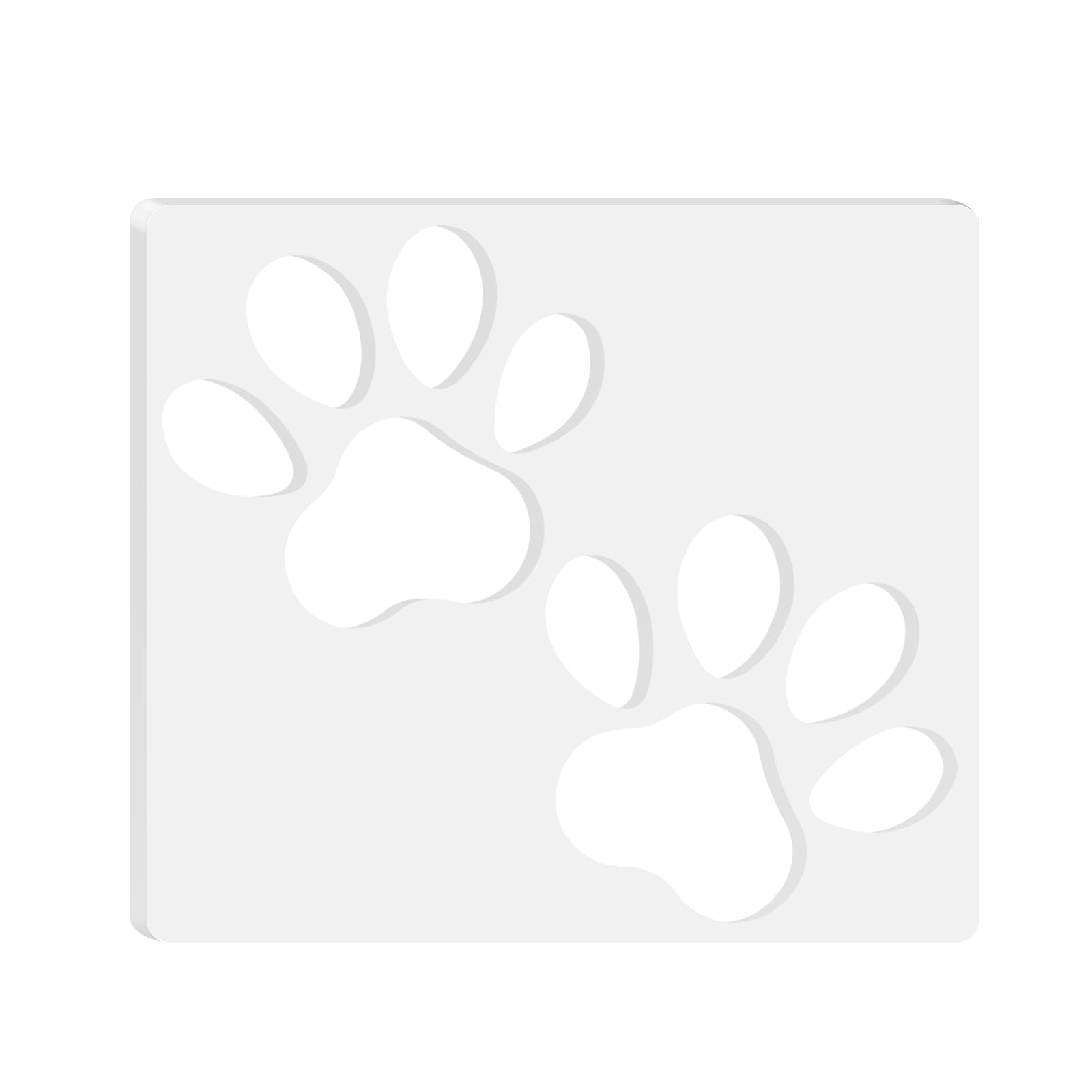 Double Paw Print Acrylic Router Template