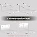 Mini Acrylic Floating Wall Shelves, 8-Pack – Yosham