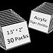 Mini Acrylic Sign Holders, 3.5x2 In, 30-Pack – Yosham
