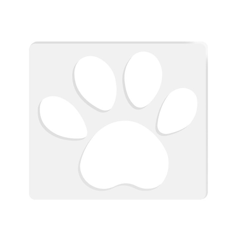 Betagt Paw Print Template, Router Templates for Woodworking, 6.69x5.9 Inch Acrylic Router Inlay Templates, Clear Router Decorative Template Jig Woodworking Tool