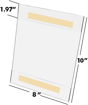 Acrylic Wall Sign Holder 10x8, 6-Pack – Yosham
