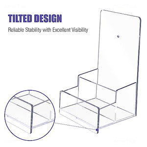 Acrylic Wall-Mount Brochure Holder Rack, 2-Pack – Yosham