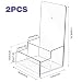 Acrylic Wall-Mount Brochure Holder Rack, 2-Pack – Yosham