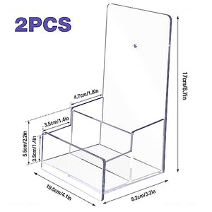 Acrylic Wall-Mount Brochure Holder Rack, 2-Pack – Yosham