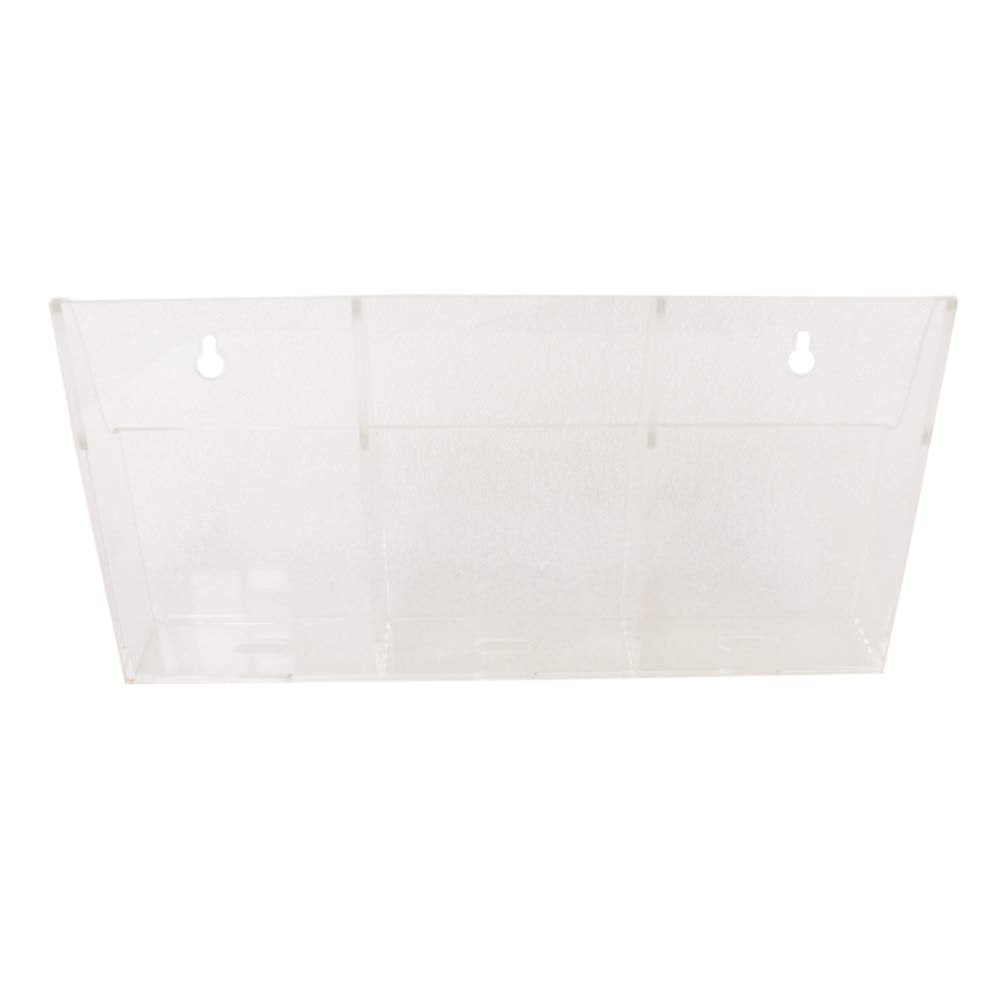 Clear Acrylic Wall-Mount Phone & Remote Organizer, 3 Slots Wide Grid – view 8