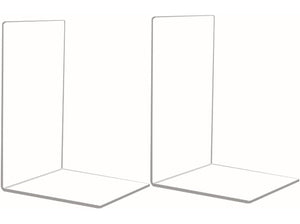 Clear Acrylic Book Ends for Shelf & Desk, 2 Pc – Yosham