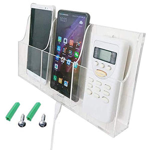 3-Grid Acrylic Wall-Mount Desk Phone Organizer – Yosham