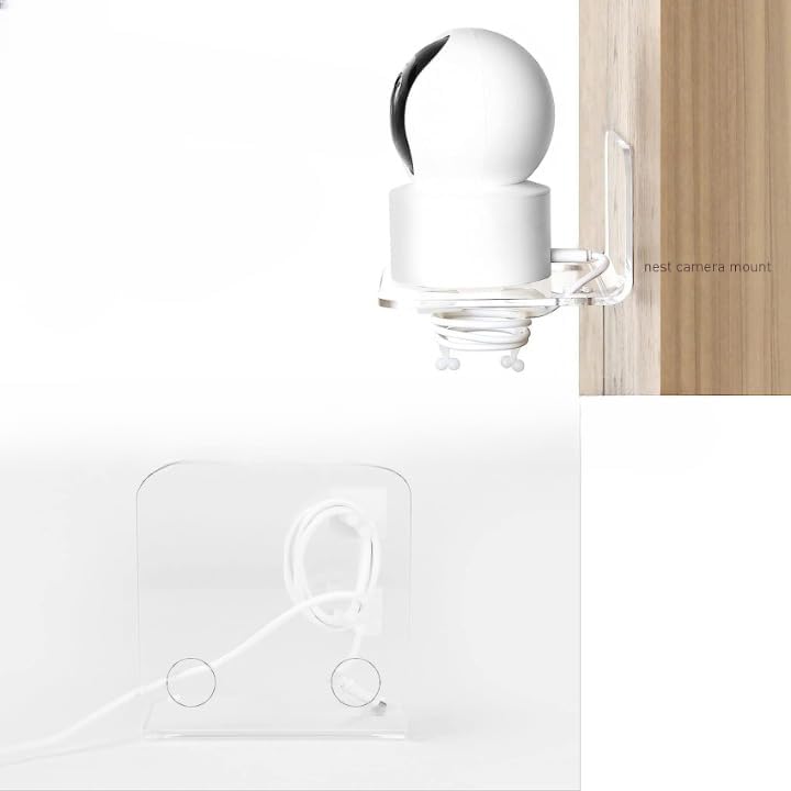 Clear Acrylic CCTV Camera Wall Mount Shelf, Pack of 2 — CCTV Wall Mount M3 – view 3