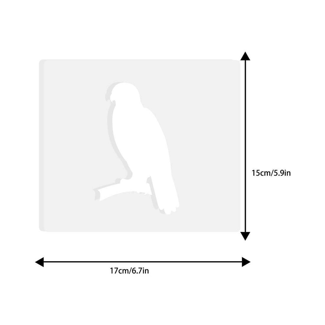 Acrylic Dog Router Inlay Template for Woodworking — Eagle – view 2