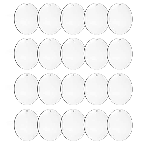 4-Inch Round Acrylic Ornament Blanks, 20-Pk – Yosham