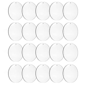 4-Inch Round Acrylic Ornament Blanks, 20-Pk – Yosham