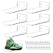 Acrylic Floating Shoe Display Wall Shelves, 6-Pack – Yosham