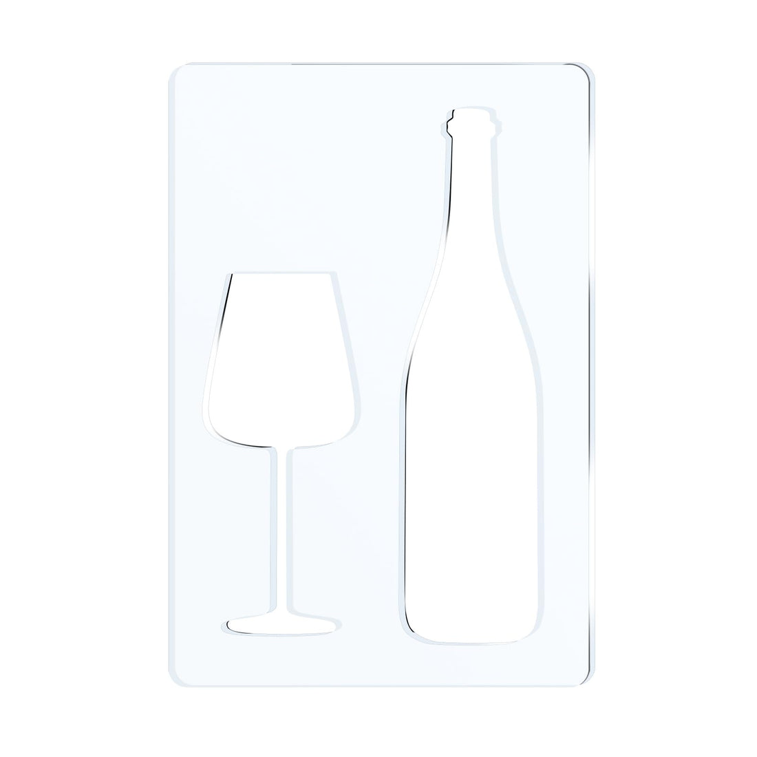 Wine Glass Acrylic Router Inlay Template