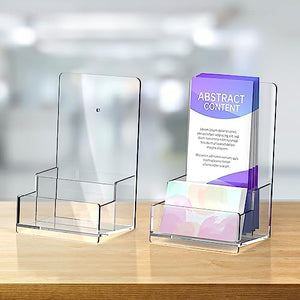 Acrylic Wall-Mount Brochure Holder Rack, 2-Pack – Yosham