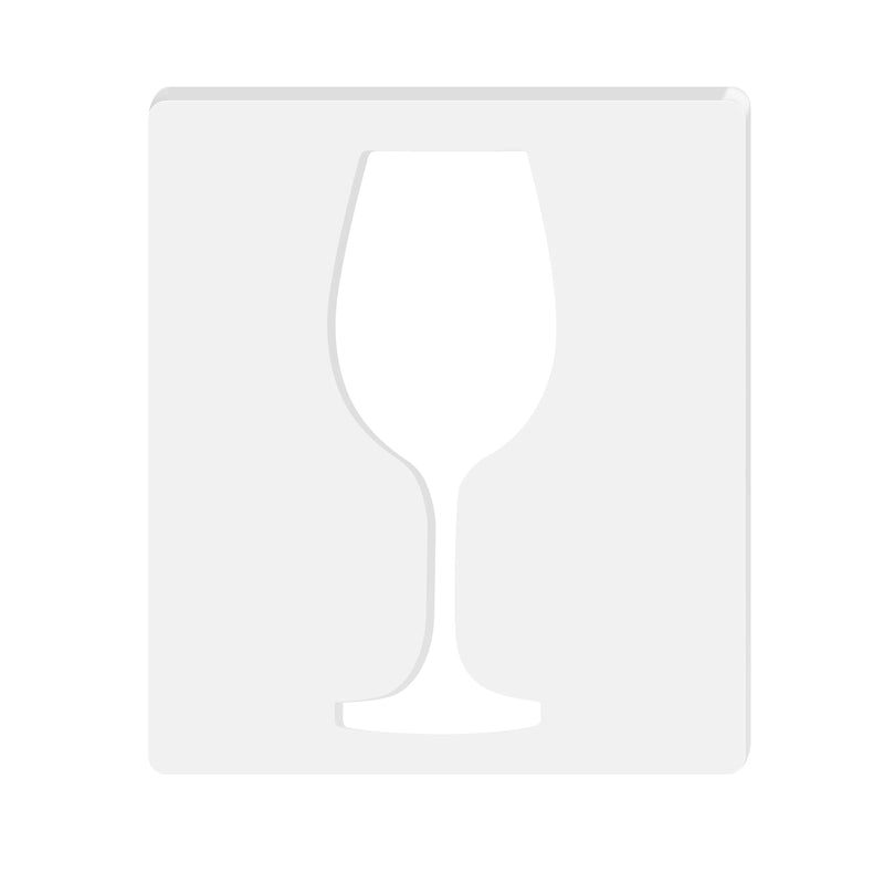Wine Glass Acrylic Router Inlay Template – Yosham