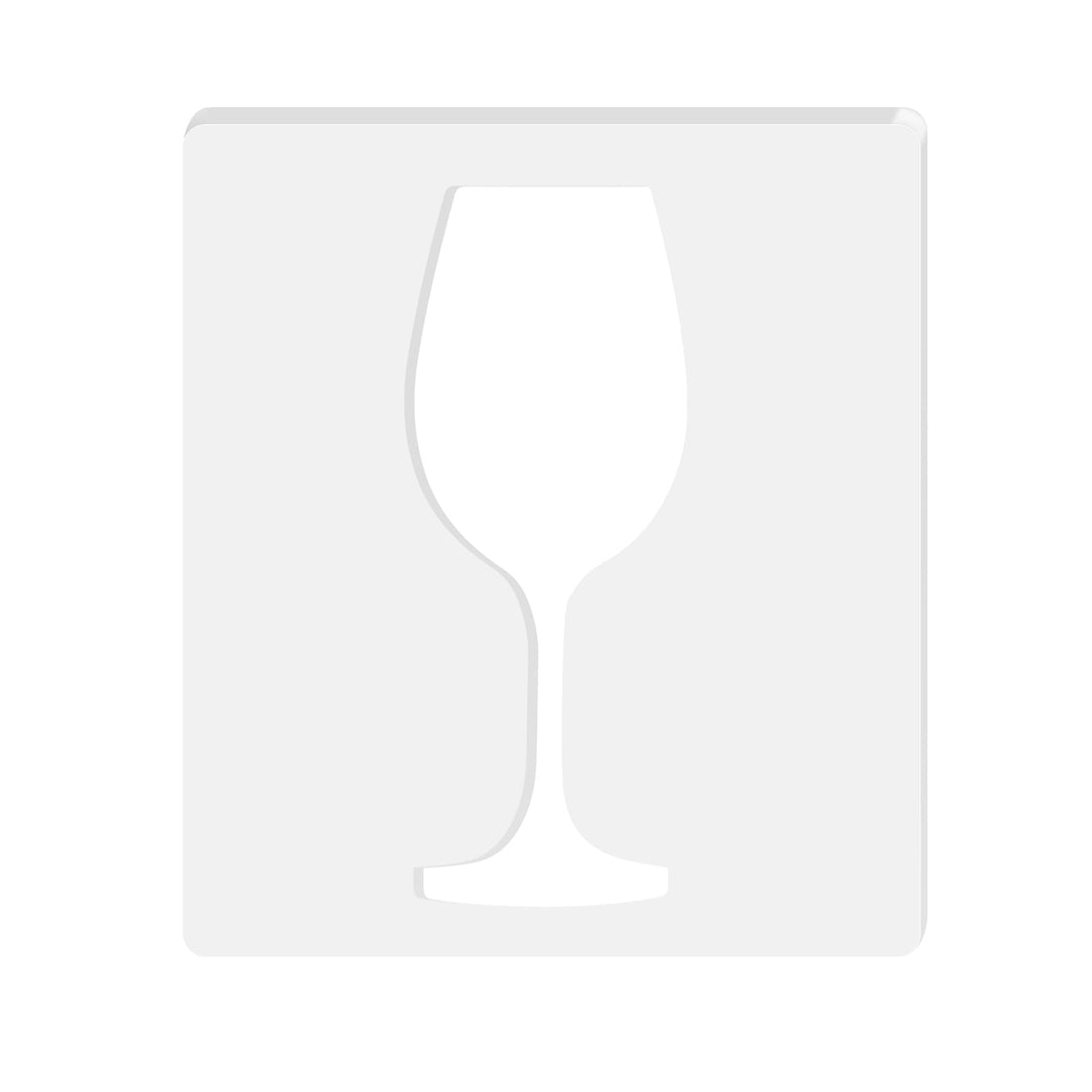 Wine Glass Acrylic Router Inlay Template