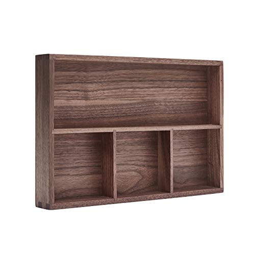 Black Walnut Wood Desk & Drawer Tray – Yosham