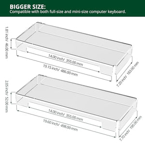Acrylic Keyboard Dust Cover, Cat-Proof, 2-Pack – Yosham
