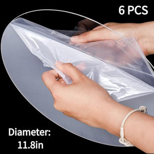 12-Inch Clear Acrylic Round Sheets, 6-Pack – Yosham