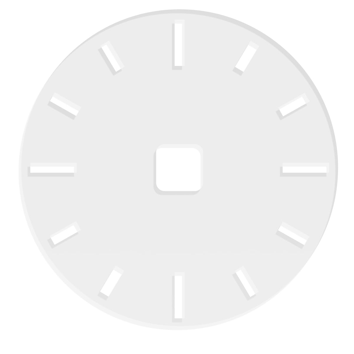 12-Inch Acrylic Clock Face Router Template – Yosham