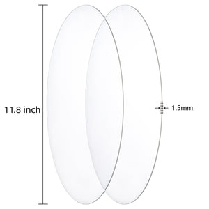 Clear Round Acrylic Sheets, 12-In, 6-Pack – Yosham