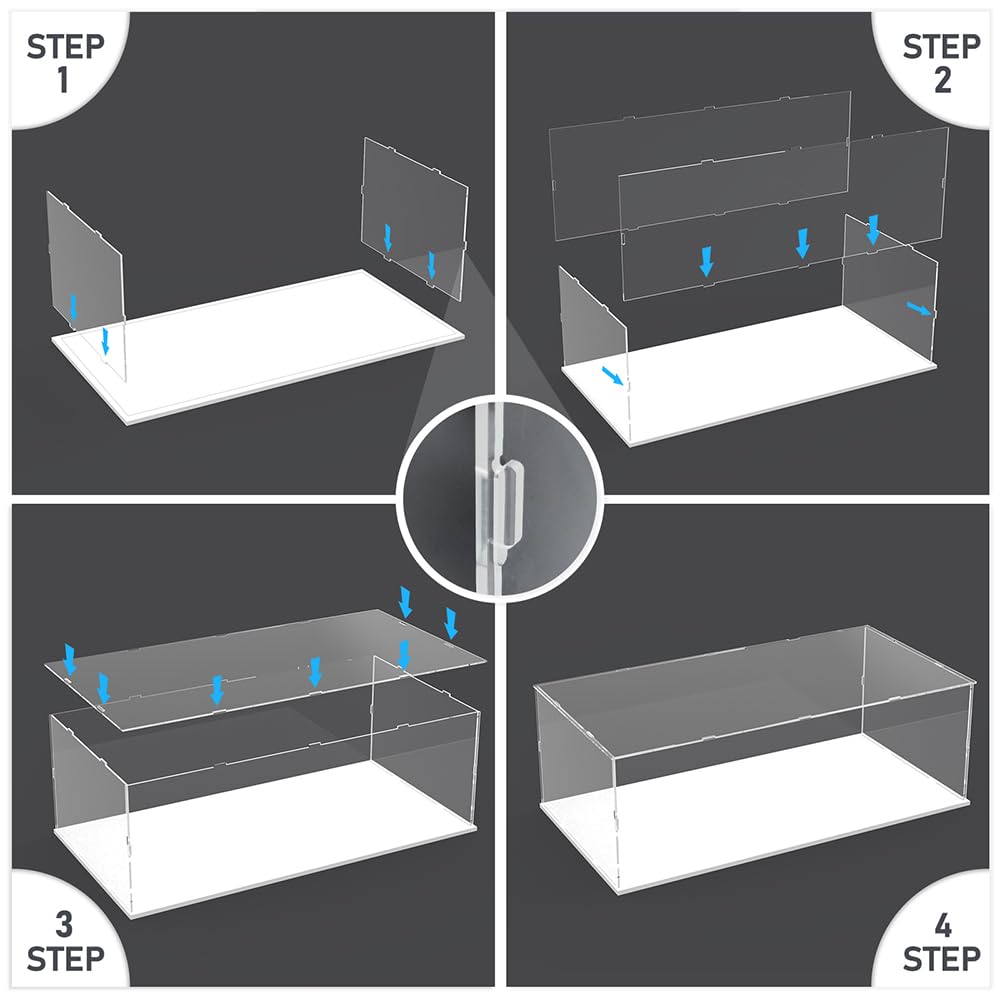 Clear Acrylic Display Case with Black Base — Clear – view 6