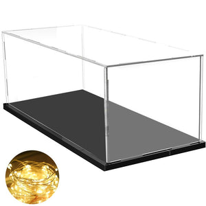 Clear Acrylic Display Case with Black Base – Yosham