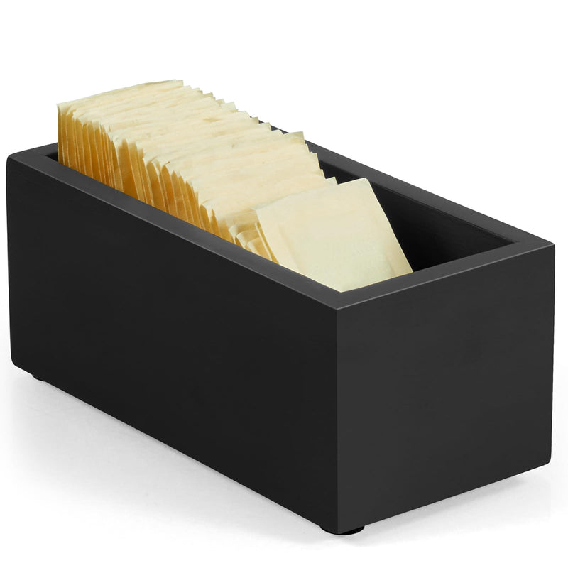 Black Wood Sugar Packet Holder for Coffee Bar – Yosham