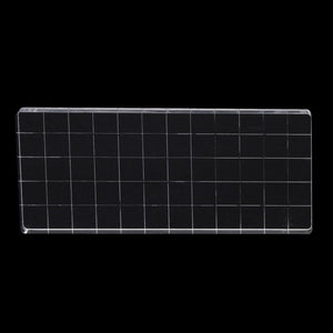 Clear Acrylic Stamp Block with Grid Lines – Yosham