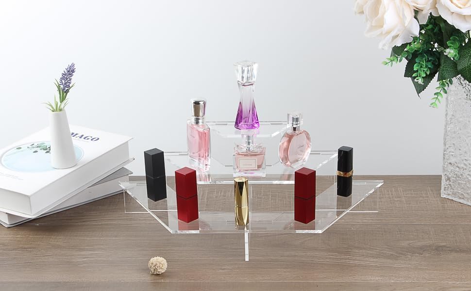 Perfume against the mirror
