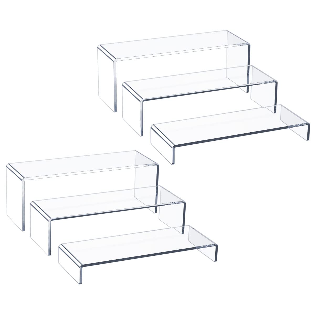 12in Clear Acrylic Display Risers, 5mm Thick – Yosham
