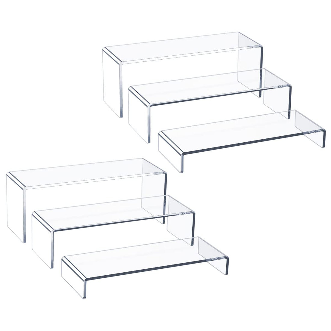 12in Clear Acrylic Display Risers, 5mm Thick – Yosham
