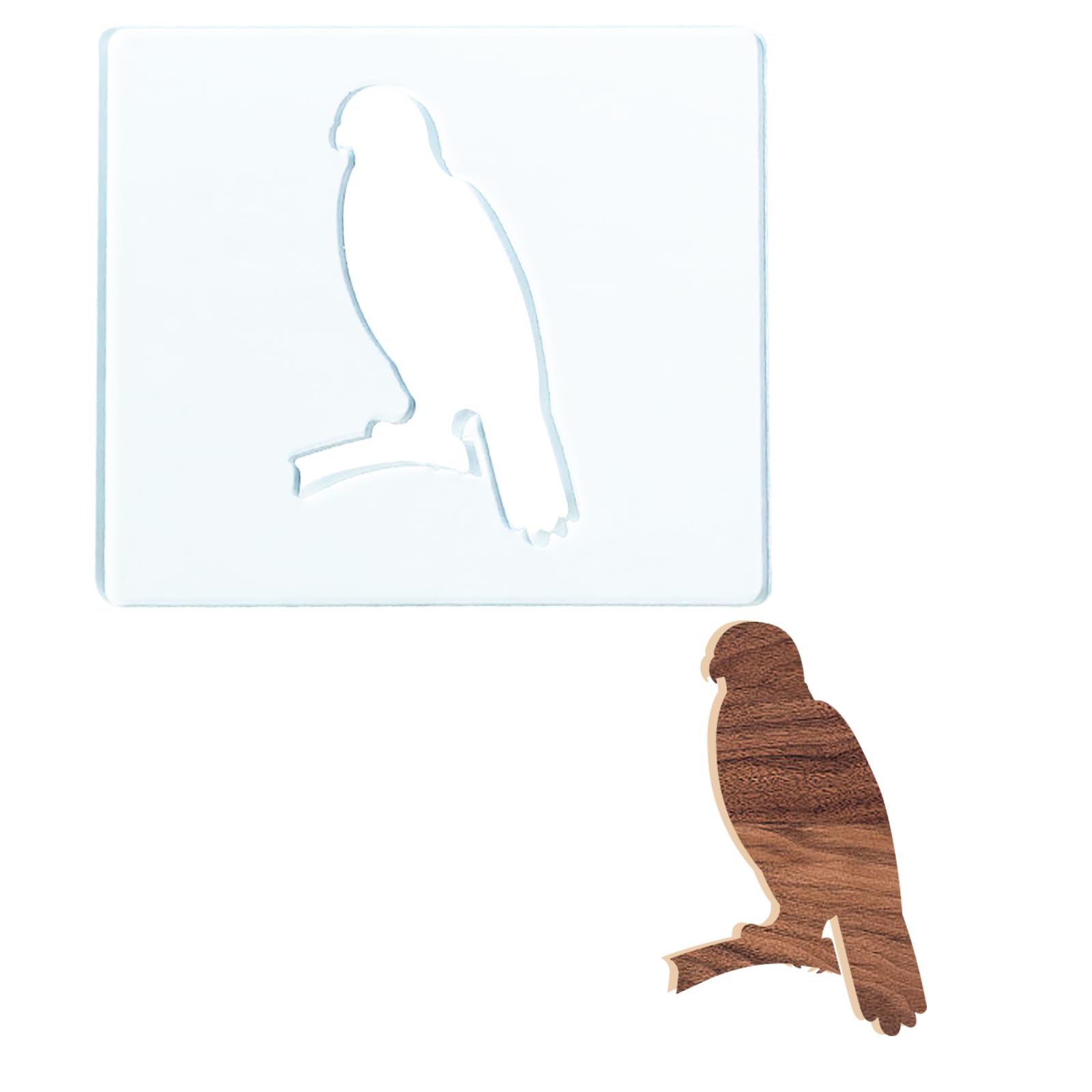 Acrylic Dog Router Inlay Template for Woodworking — Eagle