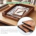 Wooden Pine Letter Tray, Stackable Desktop Organizer