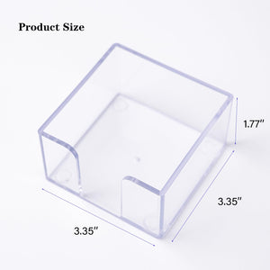 Clear Acrylic Sticky Note Holder, 3x3 – Yosham