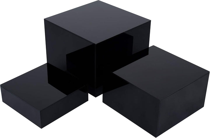 Black Acrylic Nesting Cube Risers, Set of 3 – view 2